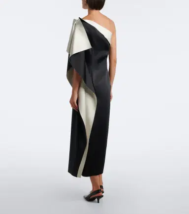 RÓHE Róhe Draped one-shoulder satin cocktail dress | Thumbnail 5