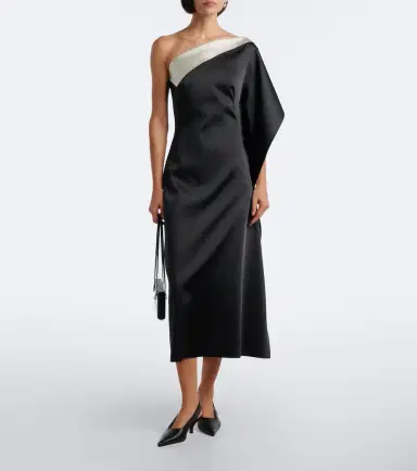 RÓHE Róhe Draped one-shoulder satin cocktail dress | Thumbnail 6