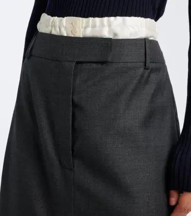 RÓHE Róhe Paneled virgin wool pencil skirt | Thumbnail 2