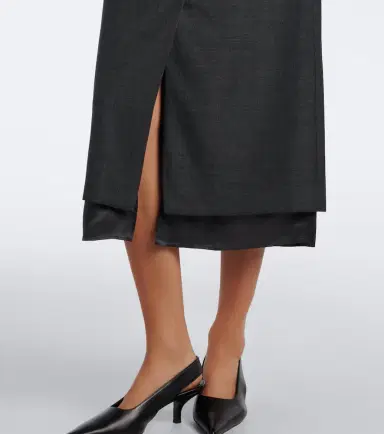 RÓHE Róhe Paneled virgin wool pencil skirt | Thumbnail 5