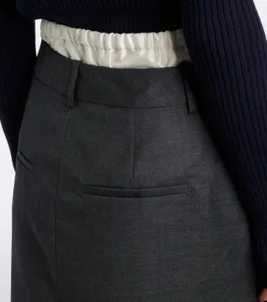 RÓHE Róhe Paneled virgin wool pencil skirt | Thumbnail 6