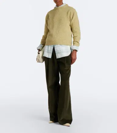RÓHE Róhe Pleated cotton corduroy wide-leg pants | Thumbnail 4