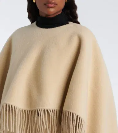 RÓHE Róhe Fringed caped alpaca and wool coat | Thumbnail 6 RÓHE Róhe Fringed caped alpaca and wool coat | Thumbnail 6
