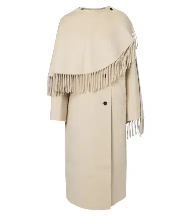 RÓHE Róhe Fringed caped alpaca and wool coat | Thumbnail 1 RÓHE Róhe Fringed caped alpaca and wool coat | Thumbnail 1