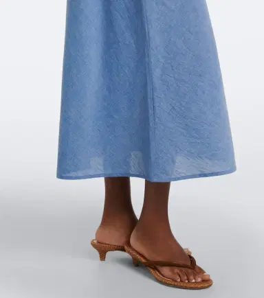 Rixo Amari embroidered cotton midi dress | Thumbnail 4 Rixo Amari embroidered cotton midi dress | Thumbnail 4
