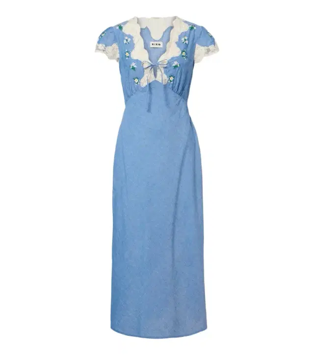 Rixo Amari embroidered cotton midi dress