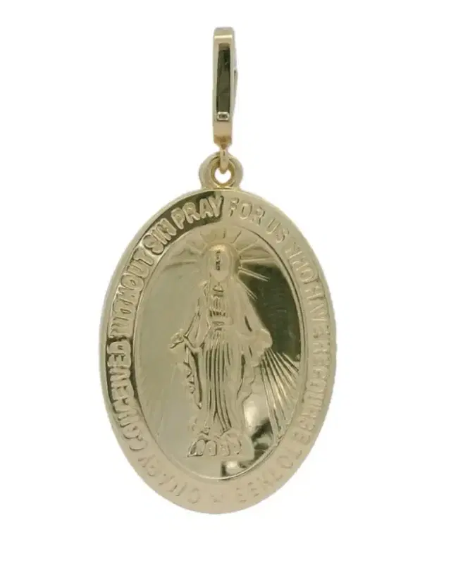 Wish Fine Jewelry 14K Gold Our Lady Pendant
