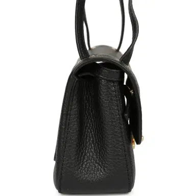 Chanel Chanel Mini "Souplissimo" Flap Bag Black Grained Calfskin Gold Hardware | Thumbnail 4