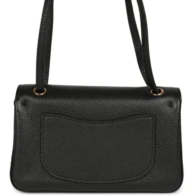 Chanel Chanel Mini "Souplissimo" Flap Bag Black Grained Calfskin Gold Hardware | Thumbnail 5