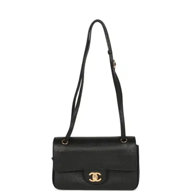 Chanel Chanel Mini "Souplissimo" Flap Bag Black Grained Calfskin Gold Hardware | Thumbnail 6