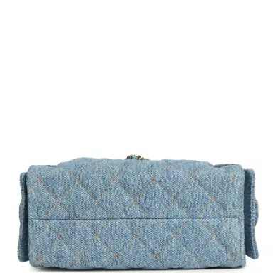 Chanel Chanel Mini 25 Hobo Bag Blue Washed Denim Gold Hardware | Thumbnail 7