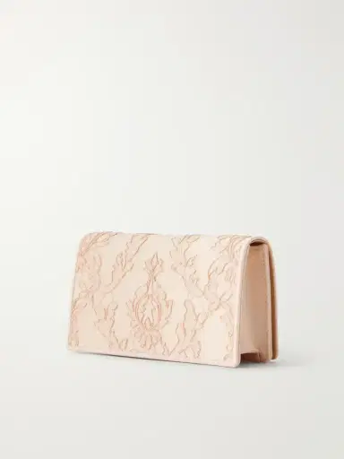 Christian Louboutin Bettina Lace-trimmed Satin Clutch | Thumbnail 4 Christian Louboutin Bettina Lace-trimmed Satin Clutch | Thumbnail 4
