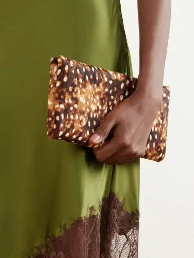 Staud Muse Animal-print Calf Hair Clutch | Thumbnail 2