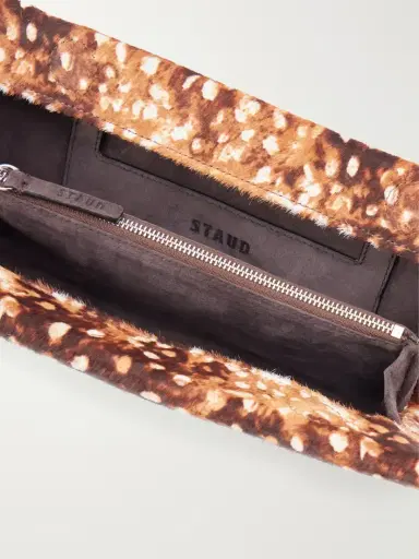 Staud Muse Animal-print Calf Hair Clutch | Thumbnail 6