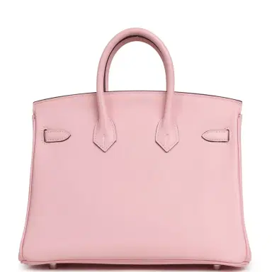 HERMÈS Hermes Birkin 25 Rose Sakura Swift Palladium Hardware | Thumbnail 3