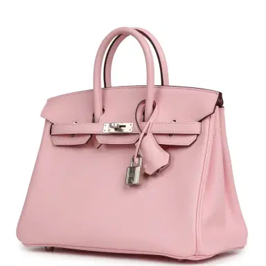 HERMÈS Hermes Birkin 25 Rose Sakura Swift Palladium Hardware | Thumbnail 5