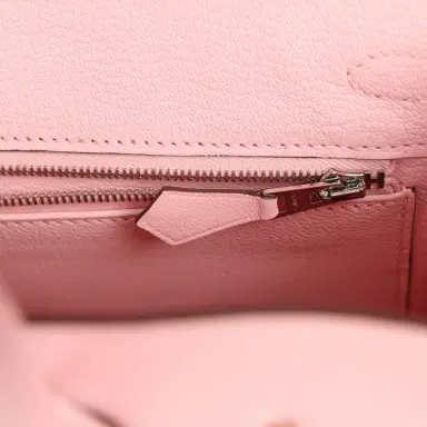 HERMÈS Hermes Birkin 25 Rose Sakura Swift Palladium Hardware | Thumbnail 8