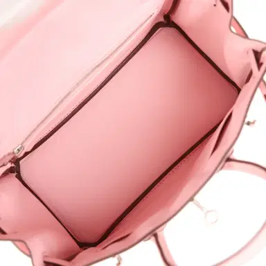HERMÈS Hermes Birkin 25 Rose Sakura Swift Palladium Hardware | Thumbnail 9