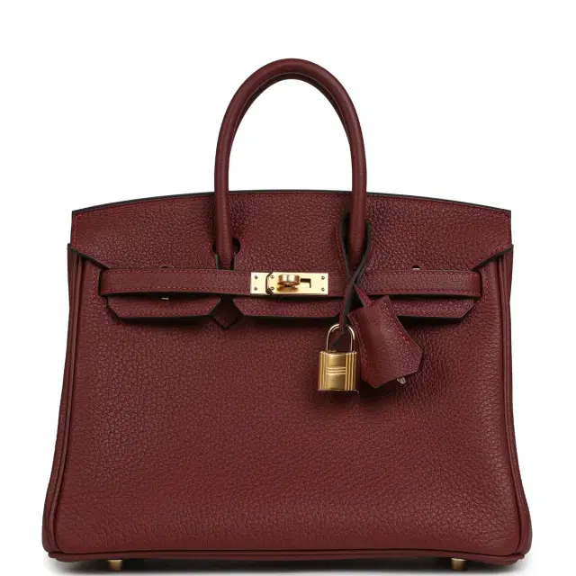 Hermes Birkin 25 Rouge H Togo Gold Hardware