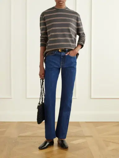 Jil Sander Striped Cotton T-shirt | Thumbnail 2