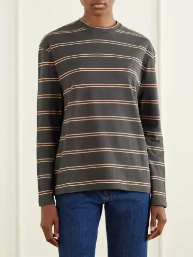 Jil Sander Striped Cotton T-shirt | Thumbnail 3