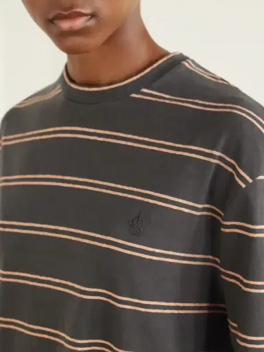 Jil Sander Striped Cotton T-shirt | Thumbnail 5