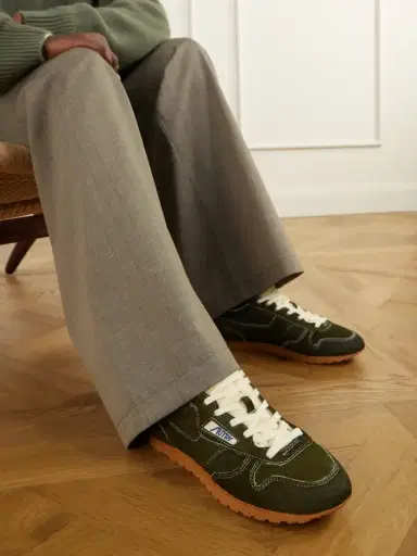 Autry Windspin Low Logo-embroidered Calf Hair Low-top Sneakers | Thumbnail 2 Autry Windspin Low Logo-embroidered Calf Hair Low-top Sneakers | Thumbnail 2