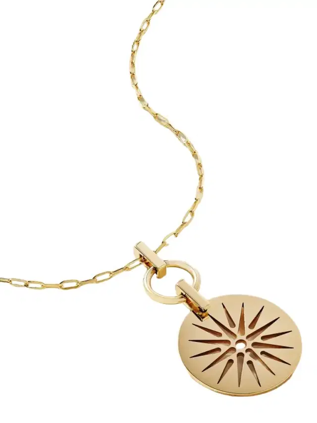 Diane Kordas Vergina Sun Nomad 14-karat Gold Pendant Necklace