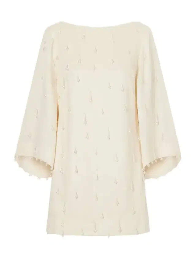 ANDRES OTALORA Lo Aprendido Embellished Linen Mini Dress