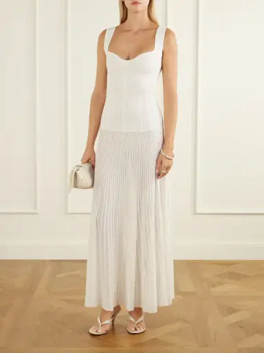 Galvan Aurelia Ribbed Woven Gown | Thumbnail 2 Galvan Aurelia Ribbed Woven Gown | Thumbnail 2