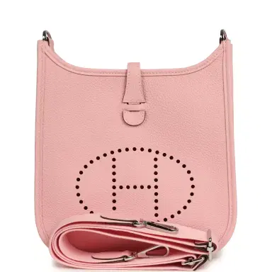 HERMÈS Hermes Evelyne 23 Rose Sakura Clemence Palladium Hardware | Thumbnail 1
