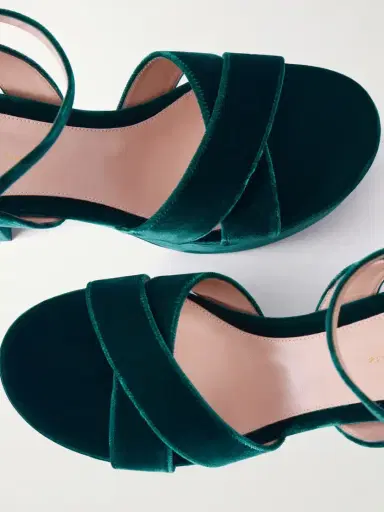 Gianvito Rossi 35 Velvet Sandals | Thumbnail 5
