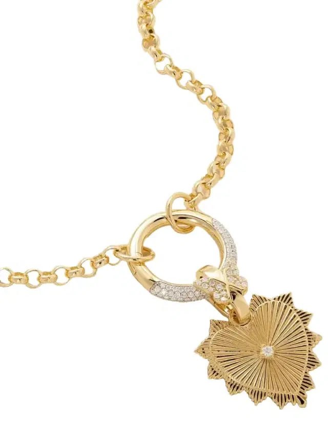 Foundrae True Love 18-karat Gold Diamond Pendant Necklace
