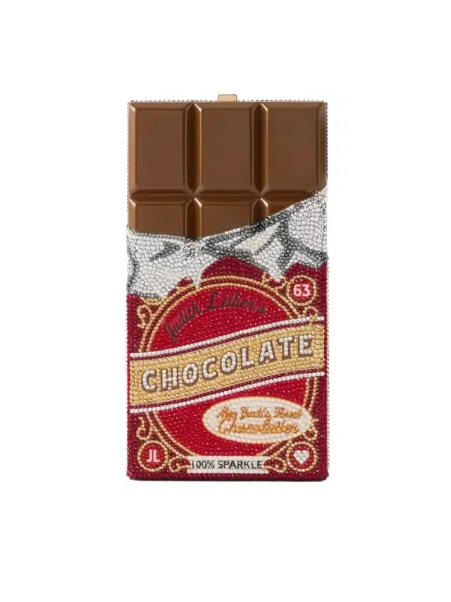 Judith Leiber Couture Milk Chocolate Crystal-embellished Clutch