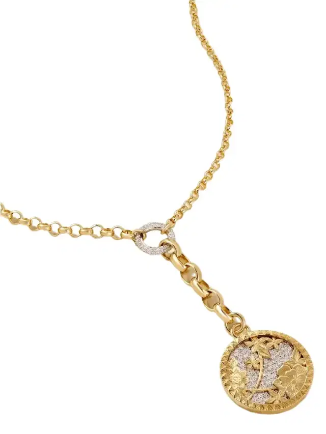 Foundrae Resilience 18-karat Gold Diamond Pendant Necklace
