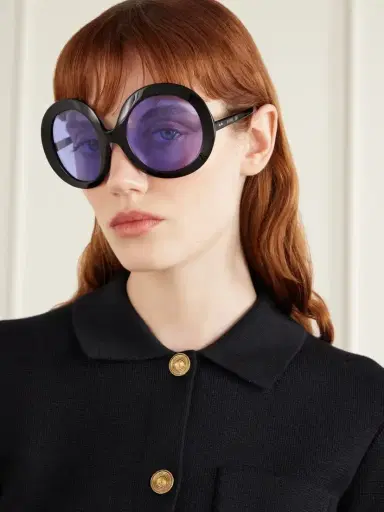 CELINE Eyewear Round-frame Acetate Sunglasses | Thumbnail 2