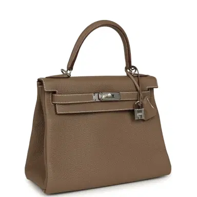 HERMÈS Hermes Kelly Retourne 28 Etoupe Togo Palladium Hardware | Thumbnail 2
