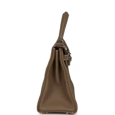 HERMÈS Hermes Kelly Retourne 28 Etoupe Togo Palladium Hardware | Thumbnail 3