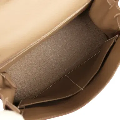 HERMÈS Hermes Kelly Retourne 28 Etoupe Togo Palladium Hardware | Thumbnail 8