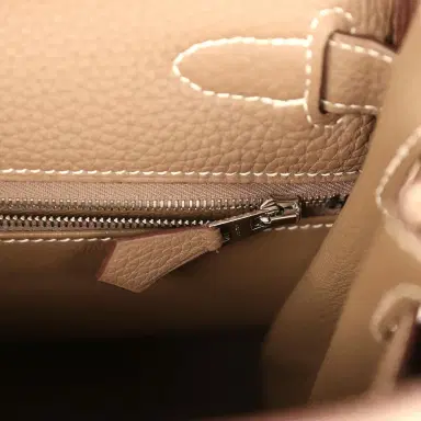 HERMÈS Hermes Kelly Retourne 28 Etoupe Togo Palladium Hardware | Thumbnail 9