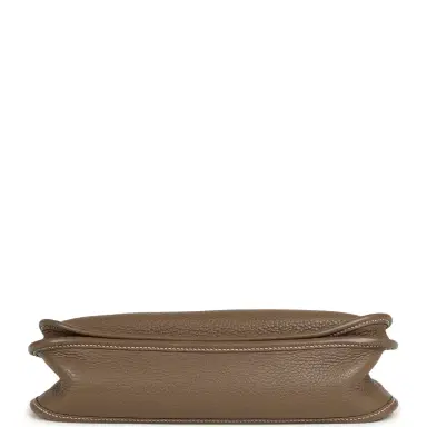 HERMÈS Pre-owned Hermes Evelyne III PM Etoupe Clemence Palladium Hardware | Thumbnail 6