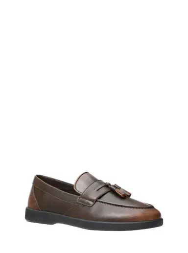 Michael Kors Collection Wesley Tassel Burnished Leather Loafer | Thumbnail 1