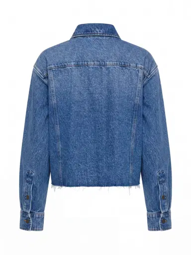 Miu Miu Raw Hem Denim Shirt | Thumbnail 2 Miu Miu Raw Hem Denim Shirt | Thumbnail 2