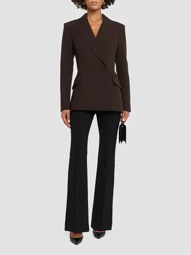Simkhai Women's Surabhi Hourglass Blazer - Chocolate - Size 00 | Thumbnail 2 Simkhai Women's Surabhi Hourglass Blazer - Chocolate - Size 00 | Thumbnail 2
