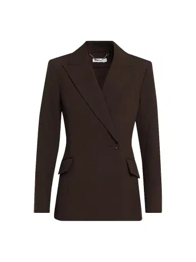 Simkhai Women's Surabhi Hourglass Blazer - Chocolate - Size 00 | Thumbnail 1 Simkhai Women's Surabhi Hourglass Blazer - Chocolate - Size 00 | Thumbnail 1