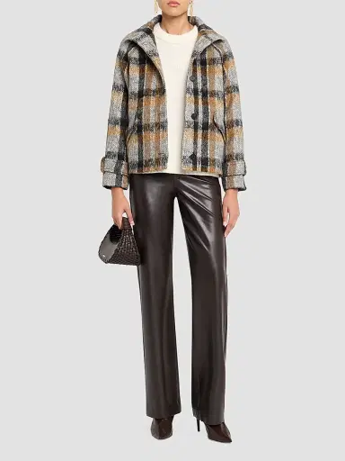 Simkhai Women's Virelle Plaid Jacket - Cream Multi | Thumbnail 2 Simkhai Women's Virelle Plaid Jacket - Cream Multi | Thumbnail 2