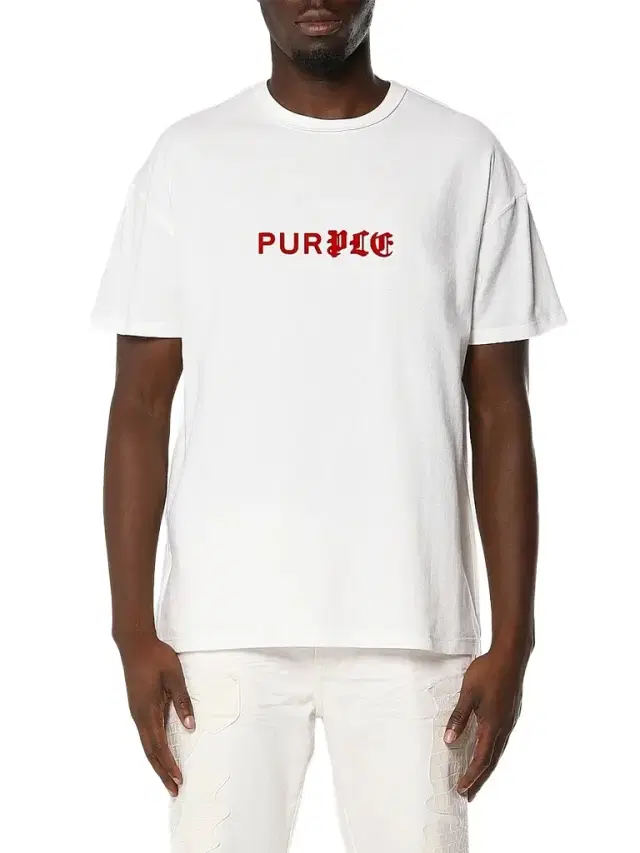 Purple Brand Men's Textured Inside-Out Cotton Jersey T-Shirt - White