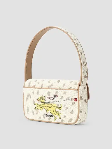 Staud Women's Tommy Beaded Shoulder Bag - Dog Walk | Thumbnail 2