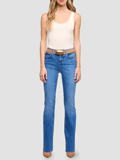 L'Agence Women's Ruth High-Rise Straight-Fit Jeans | Thumbnail 2