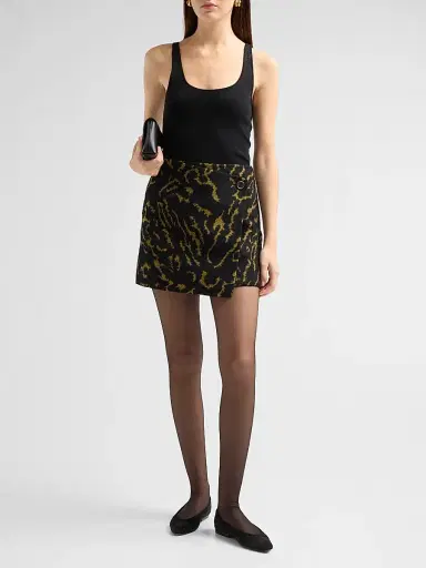 Ulla Johnson Women's Leyla Abstract Wool Mini Skirt | Thumbnail 2 Ulla Johnson Women's Leyla Abstract Wool Mini Skirt | Thumbnail 2